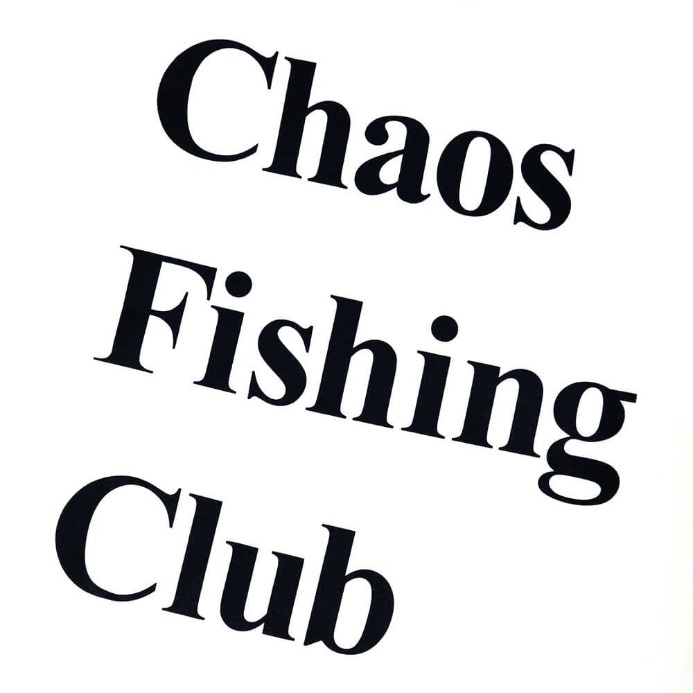 CHAOS FISHING CLUB T-SHIRT カオスフィッシングクラブ Tシャツ LOGO WHITE スケートボード スケボー 3