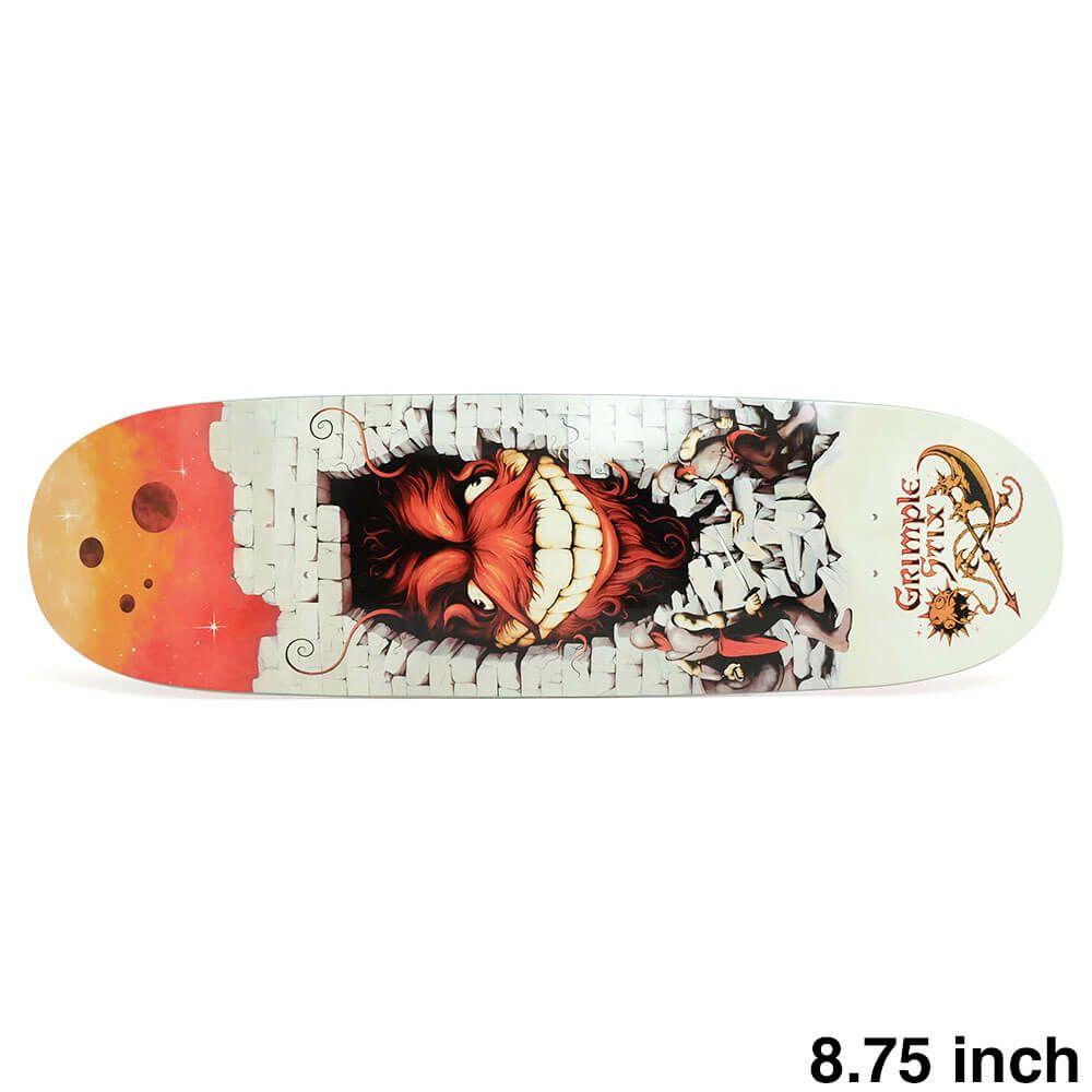 ANTIHERO DECK アンチヒーロー デッキ TEAM GRIMPLESTIX BARBARIANS 8.75 FLYER SHAPE スケートボード スケボー 1