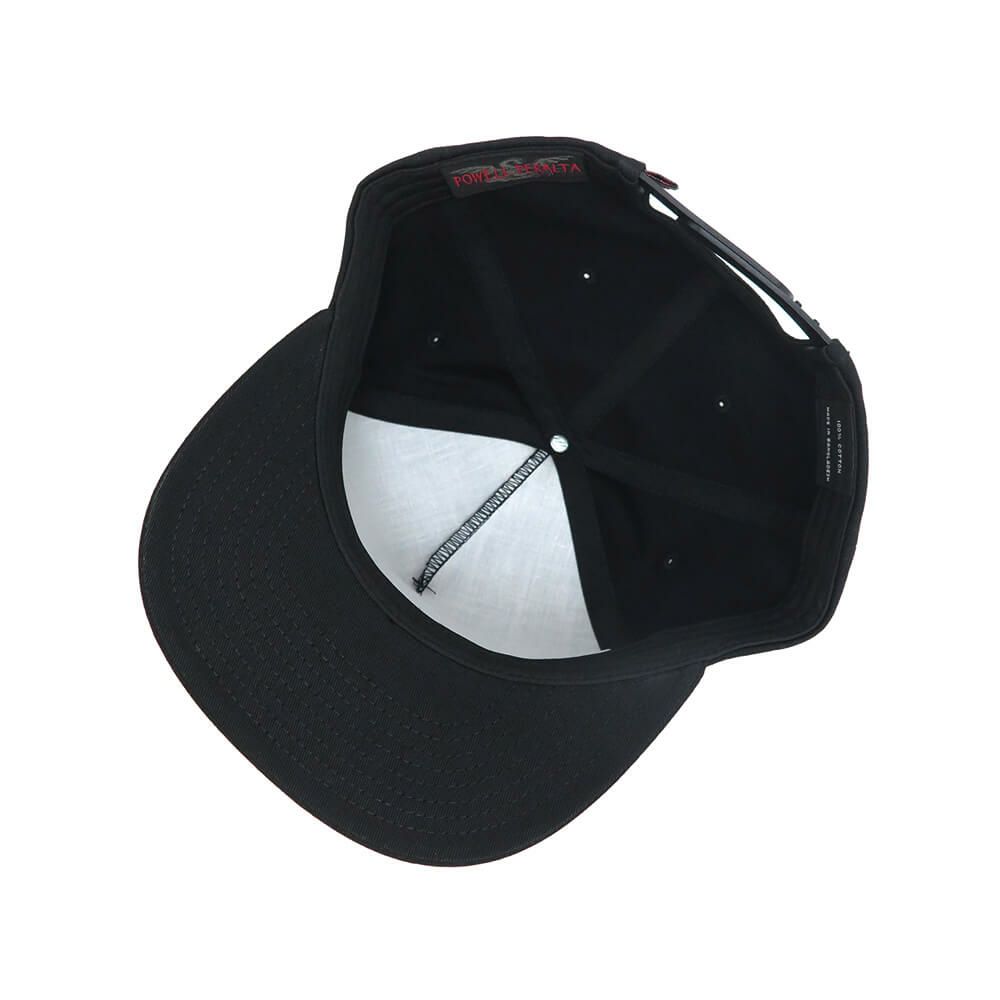 POWELL PERALTA CAP パウエルペラルタ キャップ WINGED RIPPER SNAPBACK BLACK スケートボード スケボー 3
