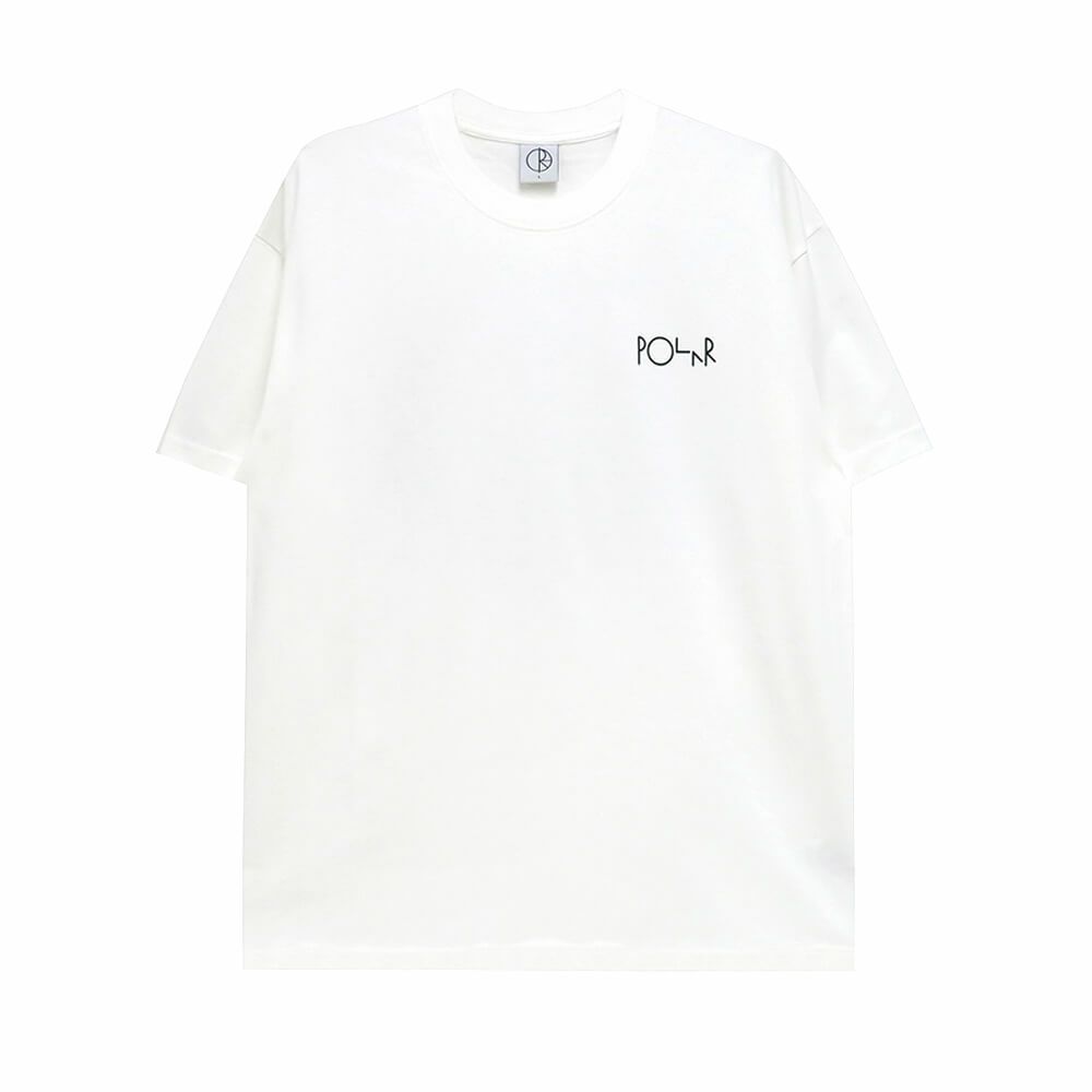 POLAR T-SHIRT ポーラー Tシャツ KLEZ FILL LOGO WHITE スケートボード スケボー 1