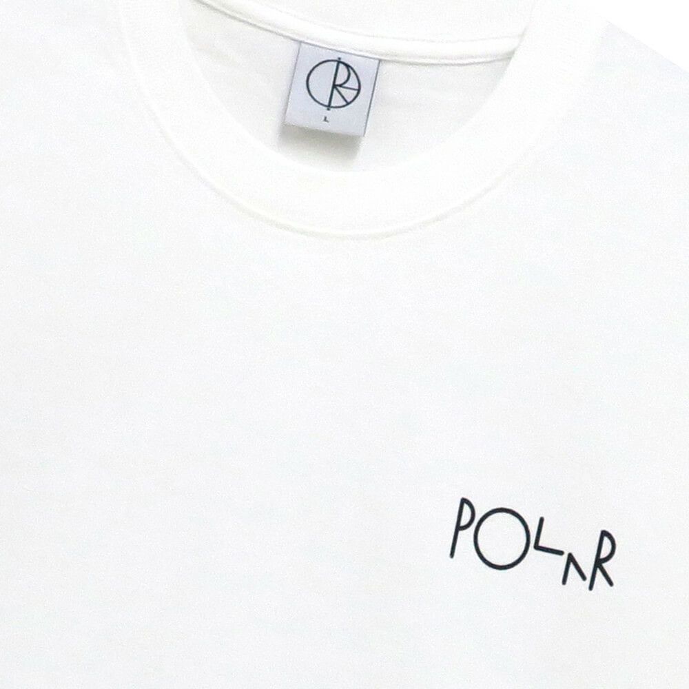 POLAR T-SHIRT ポーラー Tシャツ KLEZ FILL LOGO WHITE スケートボード スケボー 2