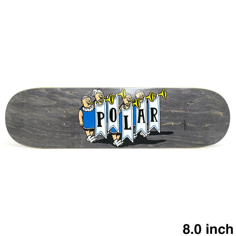 POLAR DECK ポーラー デッキ TEAM TRUMPETS BLACK STAIN 8.0 スケートボード スケボー 1