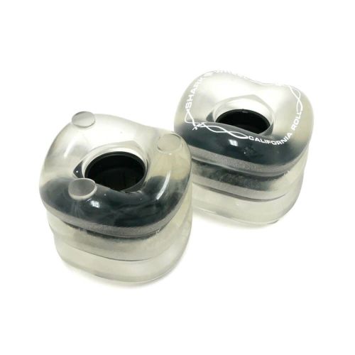 SHARK WHEEL シャークウィール ソフトウィール（クルーザー） CALIFORNIA ROLL（78A）CLEAR BLACK HUB 60mm スケートボード スケボー 2