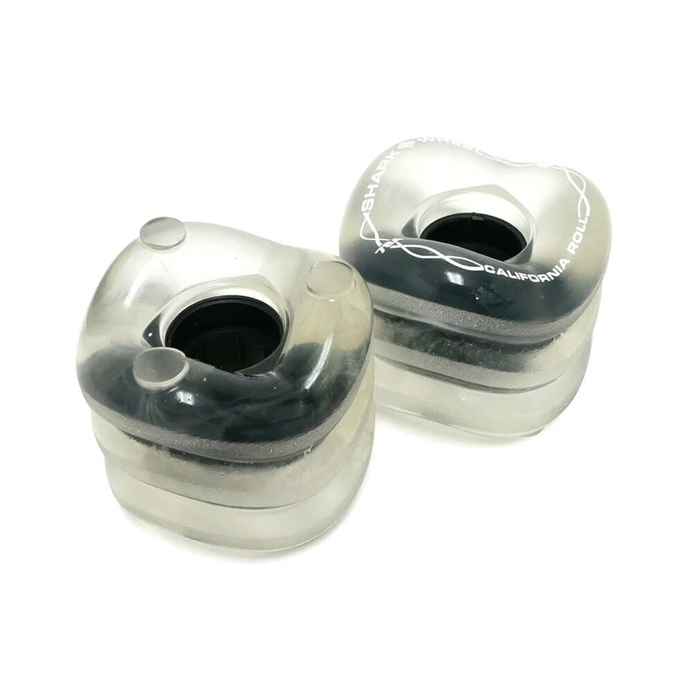 SHARK WHEEL シャークウィール ソフトウィール（クルーザー） CALIFORNIA ROLL（78A）CLEAR BLACK HUB 60mm スケートボード スケボー 2
