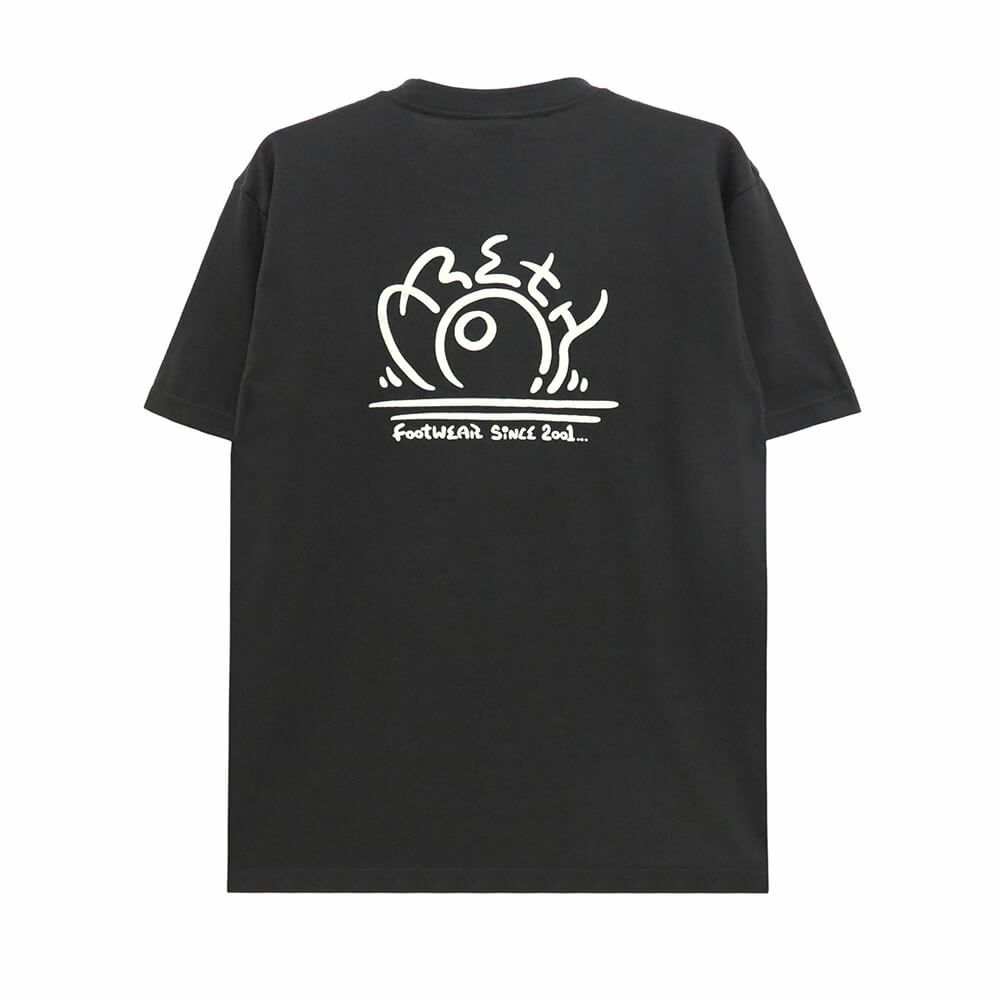 ARETH T-SHIRT アース Tシャツ SUN LOGO SUMI BLACK スケートボード スケボー 