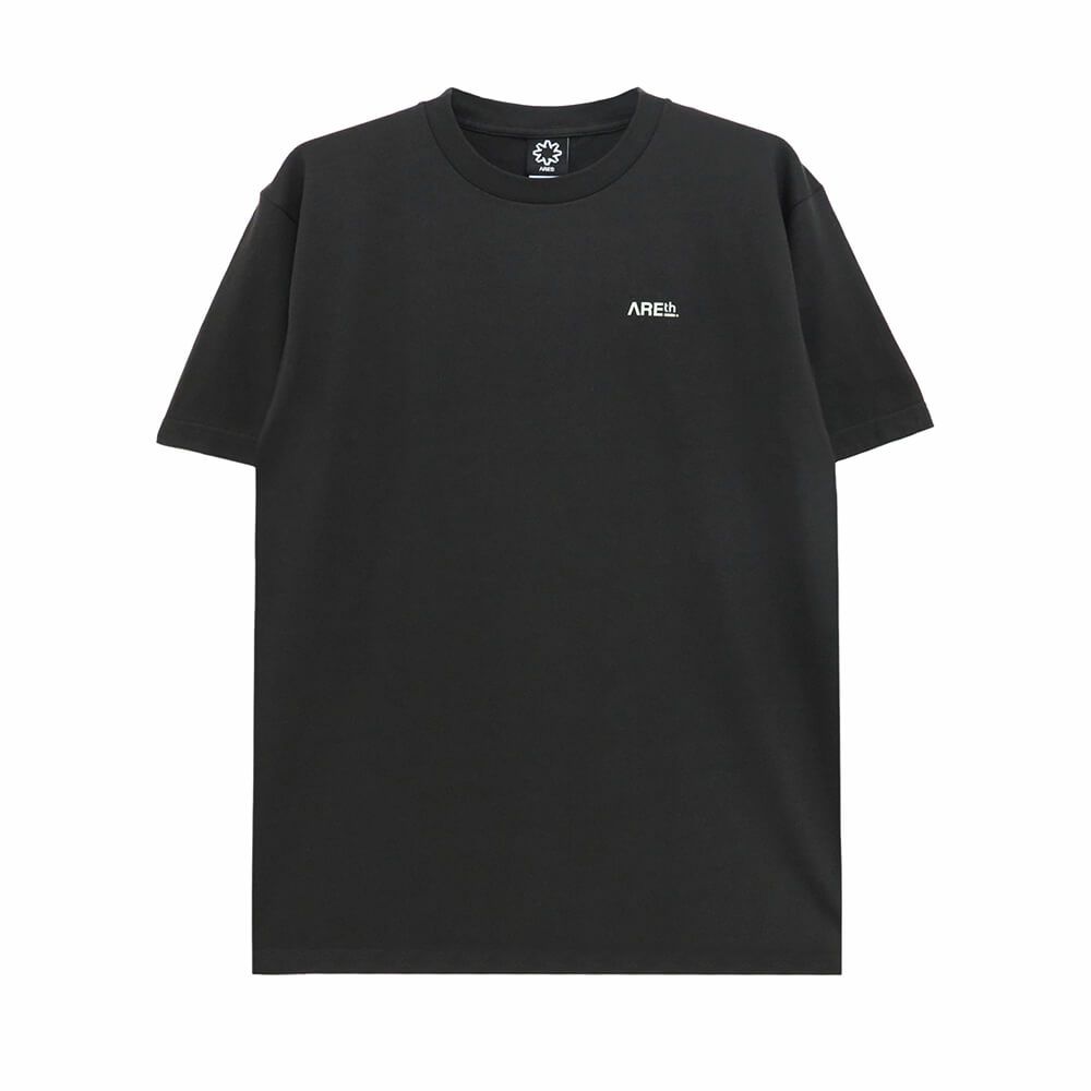 ARETH T-SHIRT アース Tシャツ SUN LOGO SUMI BLACK スケートボード スケボー 1