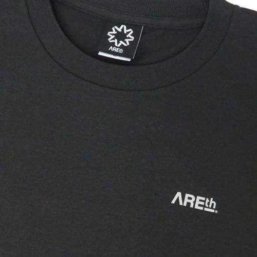 ARETH T-SHIRT アース Tシャツ SUN LOGO SUMI BLACK スケートボード スケボー 2