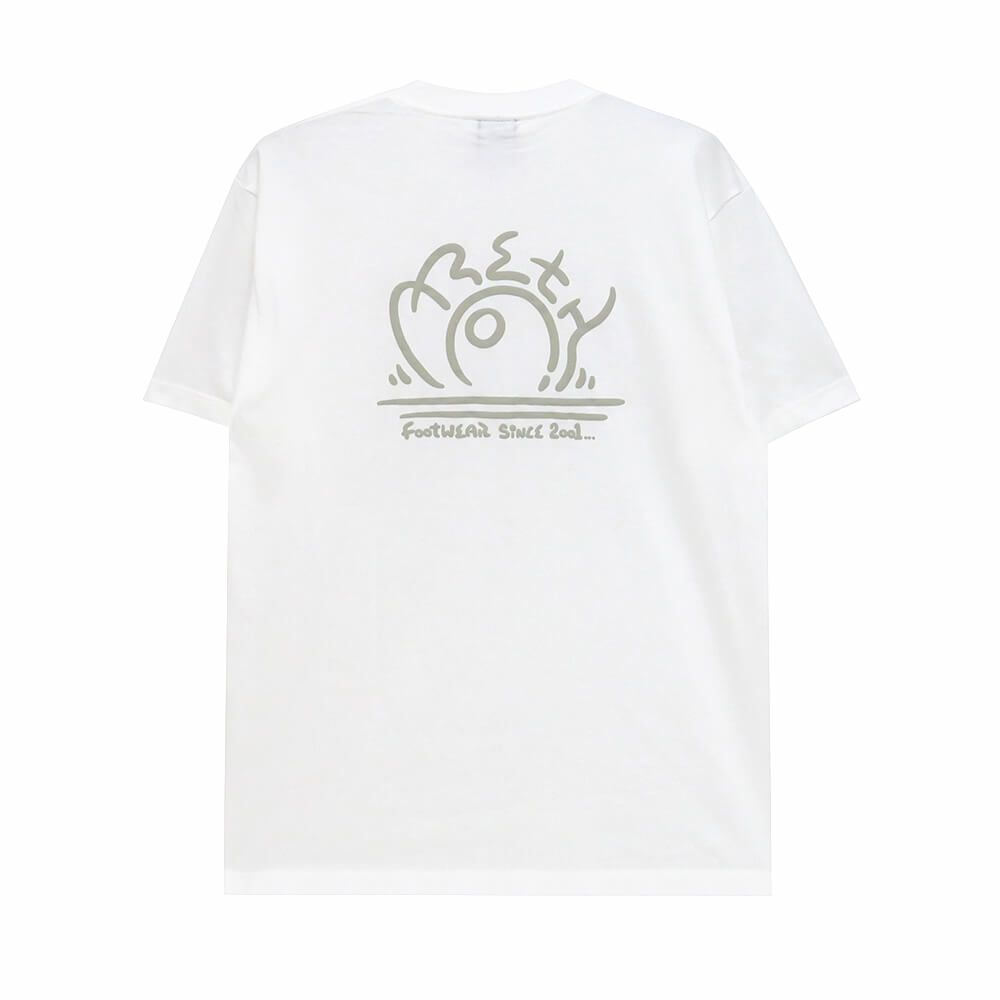ARETH T-SHIRT アース Tシャツ SUN LOGO WHITE スケートボード スケボー 