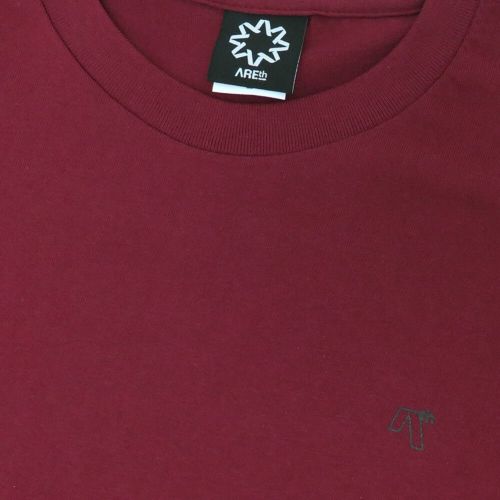 ARETH T-SHIRT アース Tシャツ LOGO BURGUNDY スケートボード スケボー 2