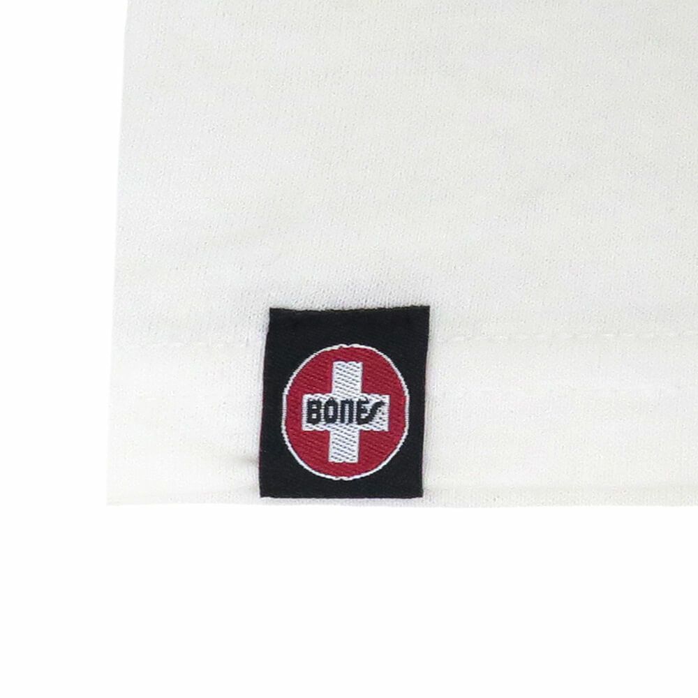 BONES T-SHIRT ボーンズ Tシャツ SWISS CIRCLE WHITE スケートボード スケボー 2