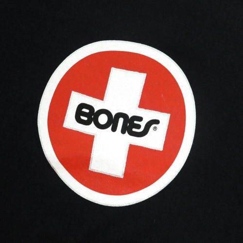 BONES T-SHIRT ボーンズ Tシャツ SWISS CIRCLE BLACK スケートボード スケボー 1