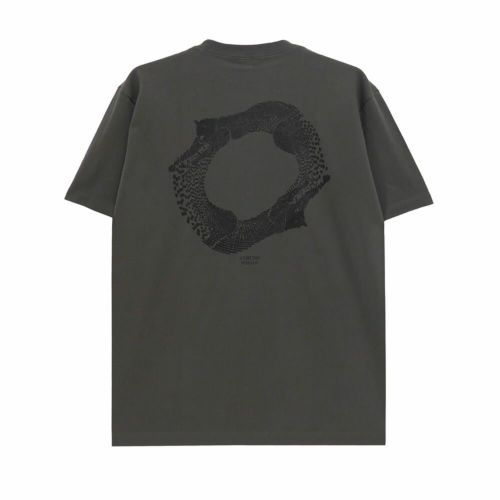 STRUSH T-SHIRT ストラッシュ Tシャツ PANTHER ART BY GURU KATO HAZY BLACK スケートボード スケボー 