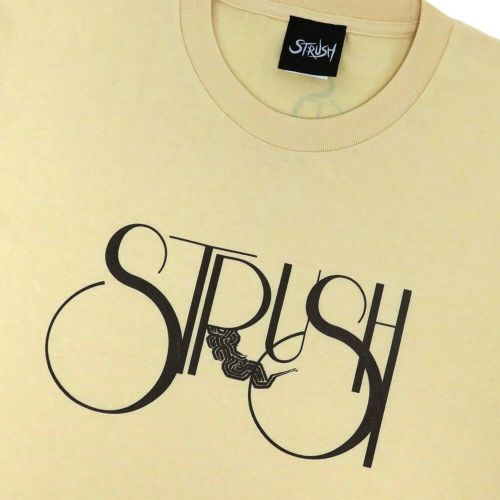 STRUSH T-SHIRT ストラッシュ Tシャツ SMOKE LOGO NATURAL スケートボード スケボー 2