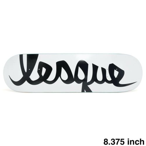 LESQUE DECK レスケ デッキ TEAM LOGO WHITE/BLACK 8.375 スケートボード スケボー　1