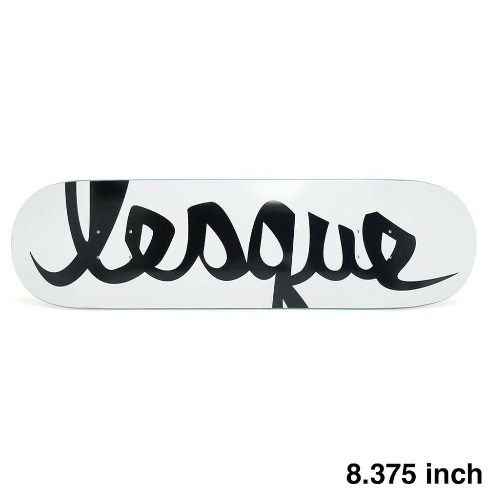 LESQUE DECK レスケ デッキ TEAM LOGO WHITE/BLACK 8.375 スケートボード スケボー　1