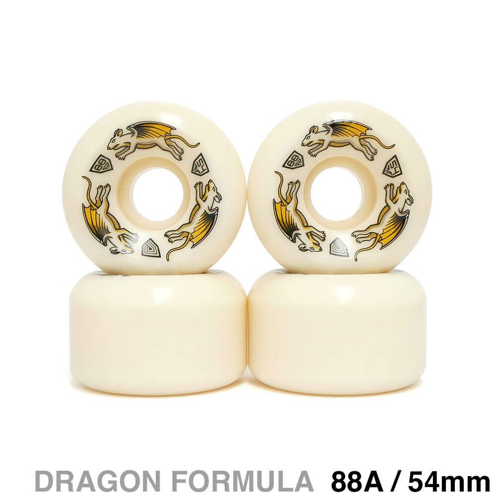 POWELL PERALTA WHEEL パウエルペラルタ ウィール DRAGON FORMULA（DF）88A V6 NANO RATS 54mm x 34mm スケートボード スケボー 1