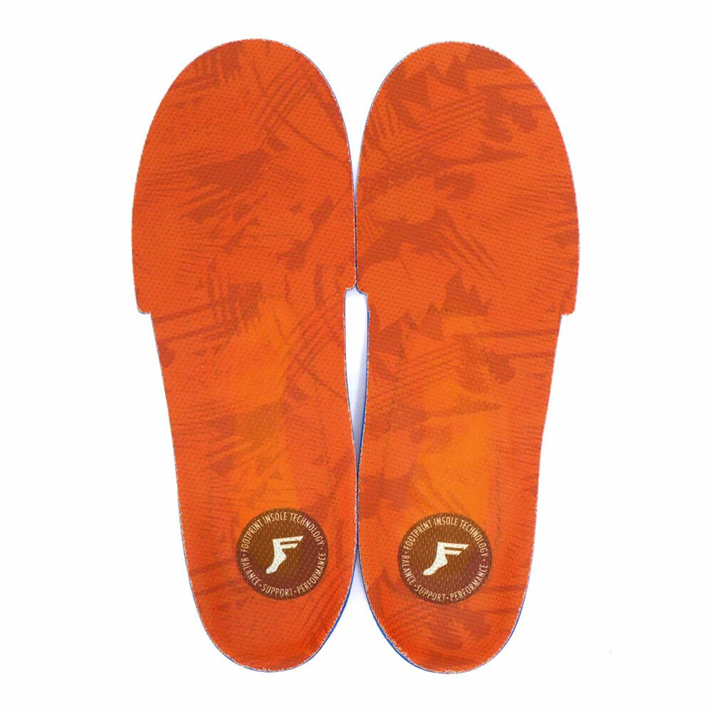 脅威の衝撃吸収 FOOTPRINT INSOLE フットプリント インソール KINGFOAM ORTHOTICS ELITE FLUID X ORANGE CAMO スケートボード スケボー 1
