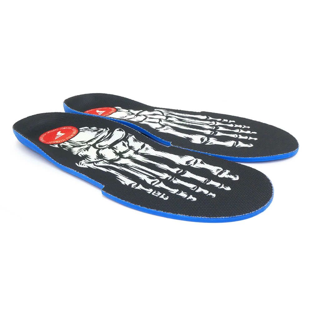 脅威の衝撃吸収 FOOTPRINT INSOLE フットプリント インソール KINGFOAM ORTHOTICS ELITE FLUID X SKELETON BLACK スケートボード スケボー 4