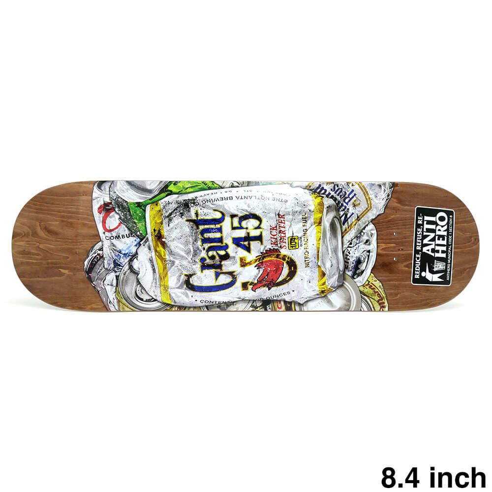 ANTIHERO DECK アンチヒーロー デッキ GRANT TAYLOR REFUSE BROWN STAIN 8.4 スケートボード スケボー 1