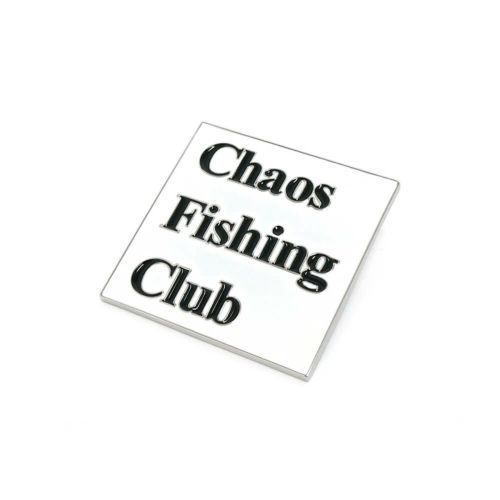 CHAOS FISHING CLUB BADGE カオスフィッシングクラブ バッジ LOGO PINS WHITE スケートボード スケボー 1