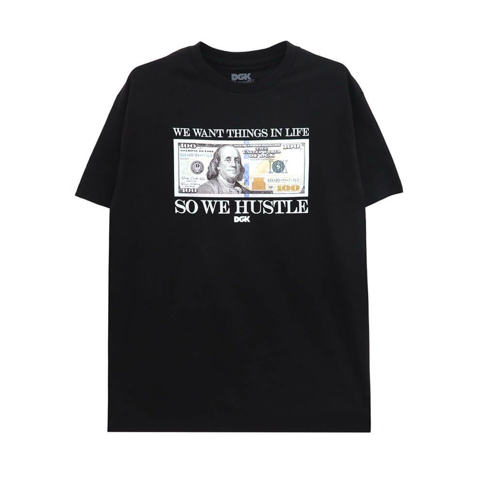 DGK T-SHIRT ディージーケー Tシャツ ASSET BLACK 1