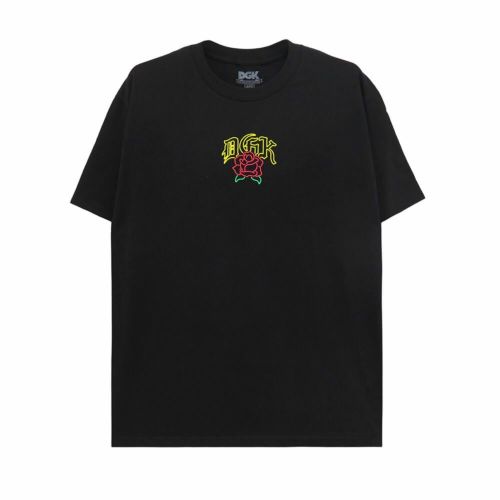 DGK T-SHIRT ディージーケー Tシャツ DEUS PUFF INK BLACK 1