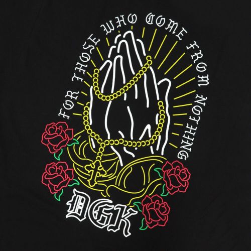 DGK T-SHIRT ディージーケー Tシャツ DEUS PUFF INK BLACK 3
