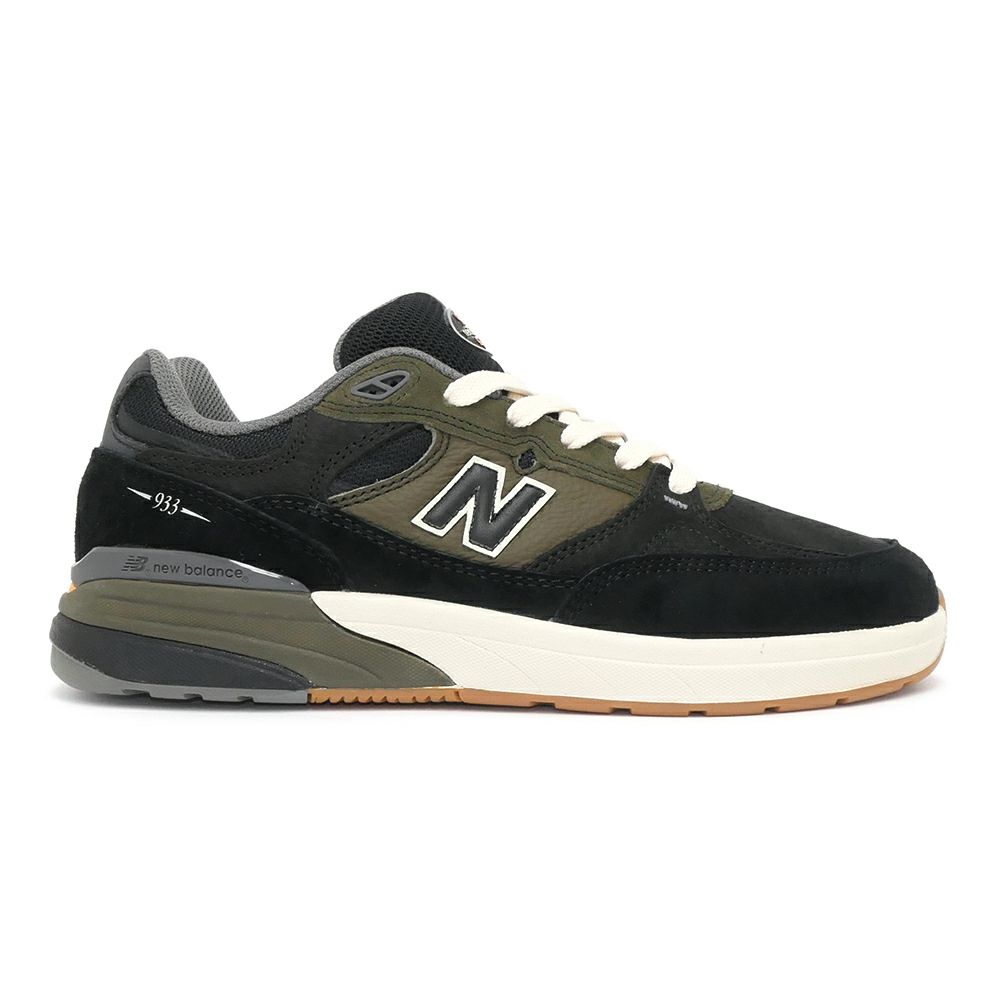 NEW BALANCE NUMERIC SHOES ニューバランス ヌメリック シューズ スニーカー ANDREW REYNOLDS 933 NM933BST BLACK/OLIVE スケートボード スケボー 4