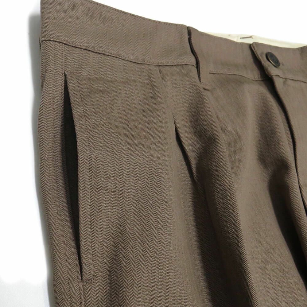 PASS~PORT PANTS パスポート パンツ ジーンズ HERRINGBONE LEAGUES CLUB LIGHT BROWN スケートボード スケボー 1