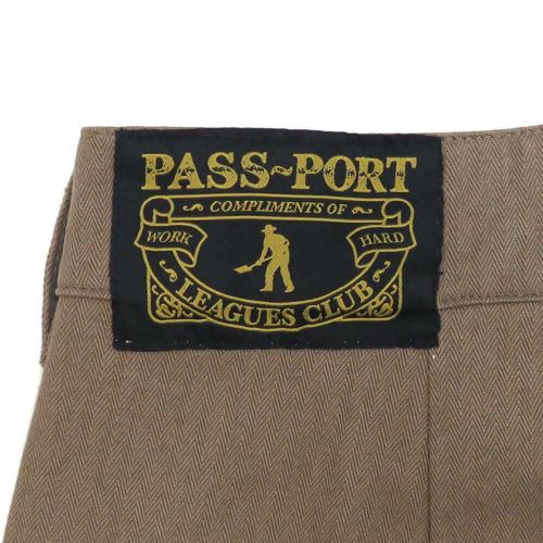 PASS~PORT PANTS パスポート パンツ ジーンズ HERRINGBONE LEAGUES CLUB LIGHT BROWN スケートボード スケボー 8