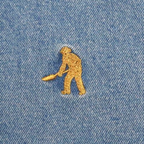 PASS~PORT SHORTS パスポート ショーツ WORKERS CLUB JEANS SHORT R42 WASHED LIGHT INDIGO スケートボード スケボー 5