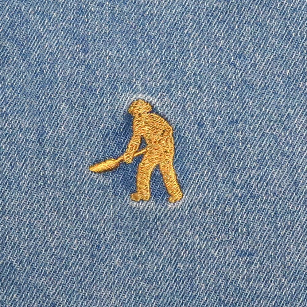 PASS~PORT SHORTS パスポート ショーツ WORKERS CLUB JEANS SHORT R42 WASHED LIGHT INDIGO スケートボード スケボー 5