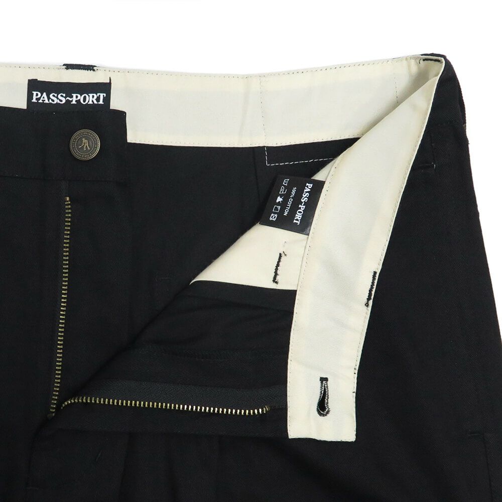 PASS~PORT SHORTS パスポート ショーツ LEAGUES CLUB SHORT R41 BLACK スケートボード スケボー 3