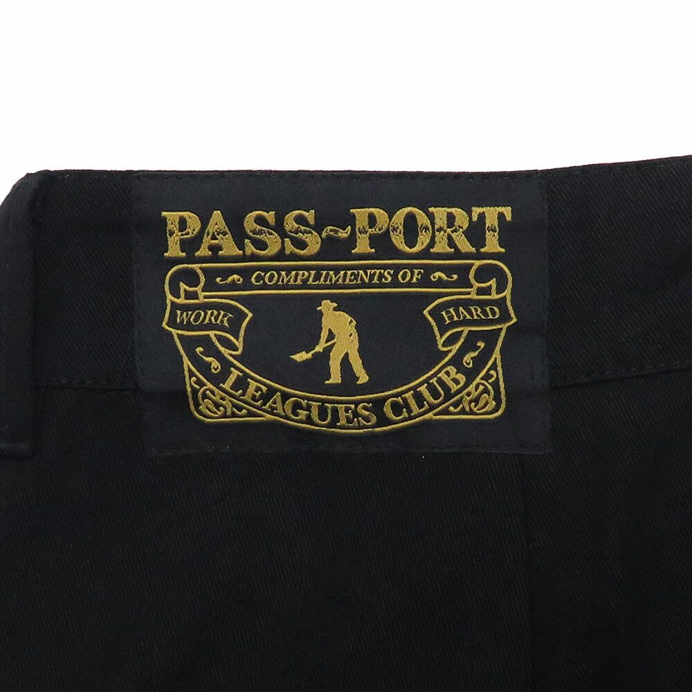 PASS~PORT SHORTS パスポート ショーツ LEAGUES CLUB SHORT R41 BLACK スケートボード スケボー 7