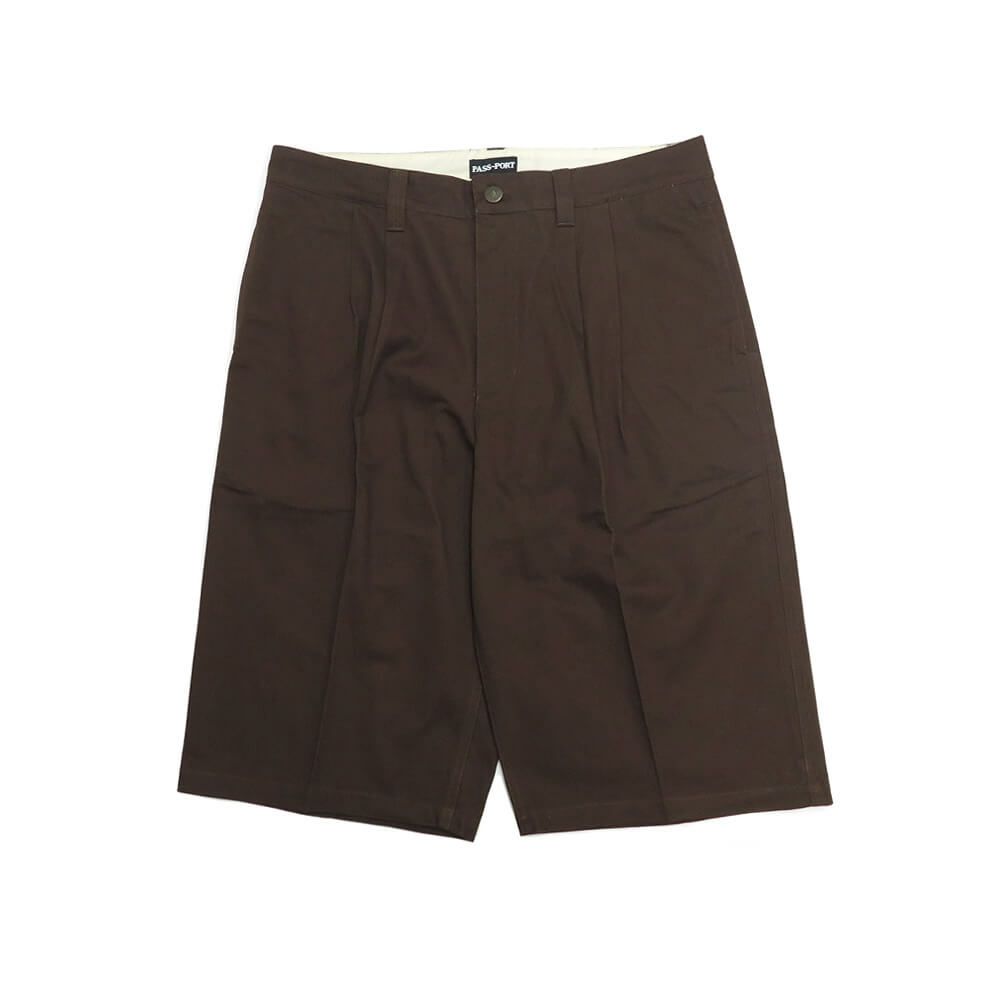 PASS~PORT SHORTS パスポート ショーツ LEAGUES CLUB SHORT R41 BROWN スケートボード スケボー 