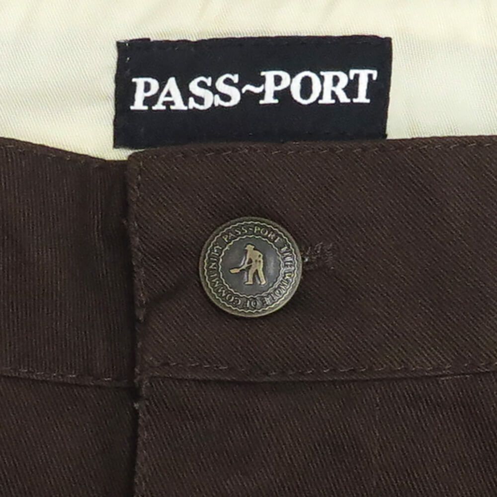 PASS~PORT SHORTS パスポート ショーツ LEAGUES CLUB SHORT R41 BROWN スケートボード スケボー 2