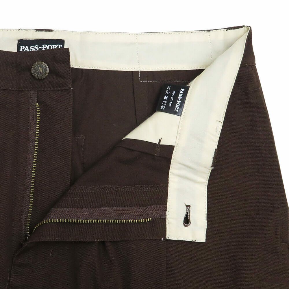 PASS~PORT SHORTS パスポート ショーツ LEAGUES CLUB SHORT R41 BROWN スケートボード スケボー 3
