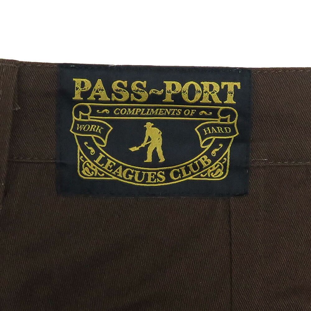 PASS~PORT SHORTS パスポート ショーツ LEAGUES CLUB SHORT R41 BROWN スケートボード スケボー 7