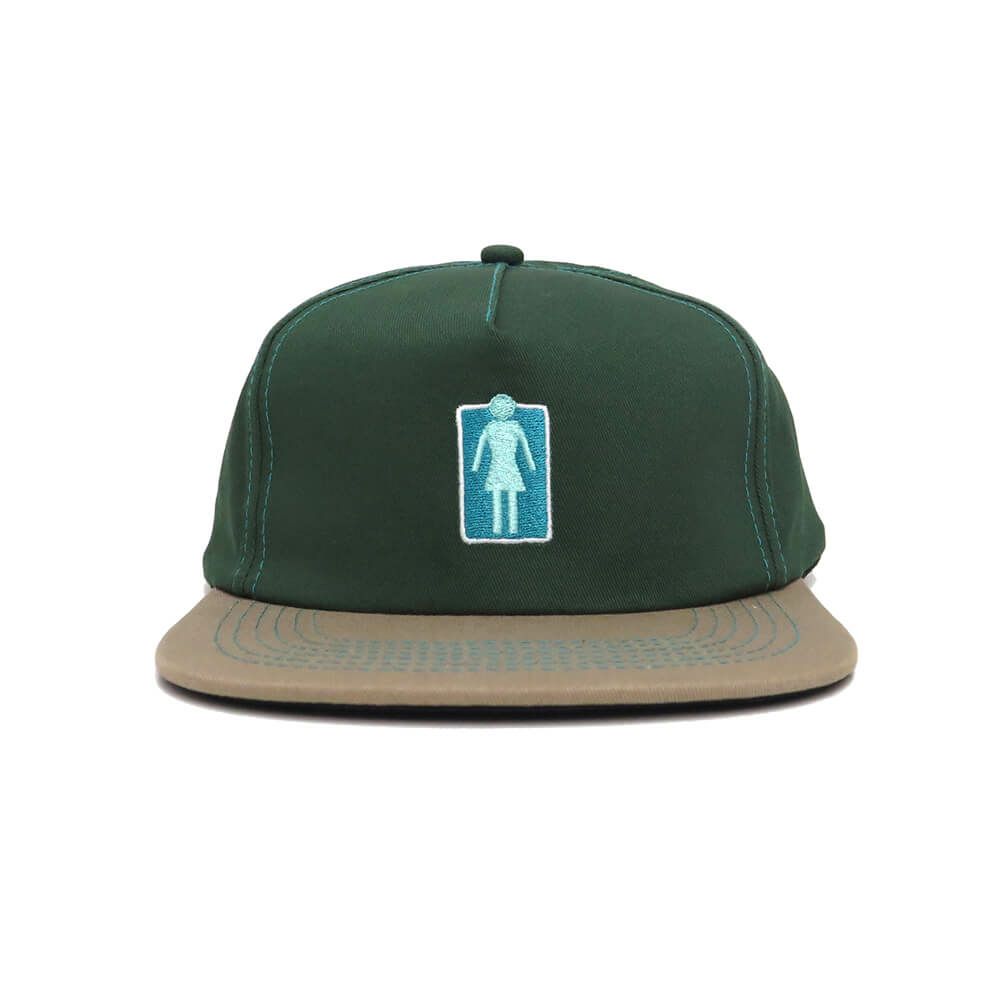 GIRL CAP ガール キャップ LOVERS OG 5 PANEL FOREST GREEN/BEIGE スケートボード スケボー 1
