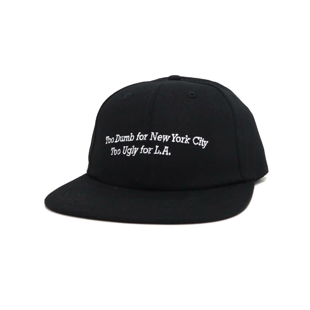CHOCOLATE CAP チョコレート キャップ TOO DUMB 6 PANEL STRAPBACK BLACK スケートボード スケボー 