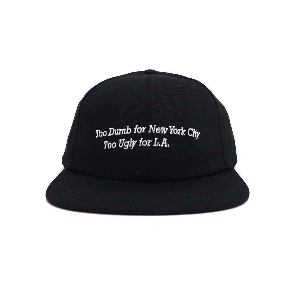 CHOCOLATE CAP チョコレート キャップ TOO DUMB 6 PANEL STRAPBACK BLACK スケートボード スケボー 1