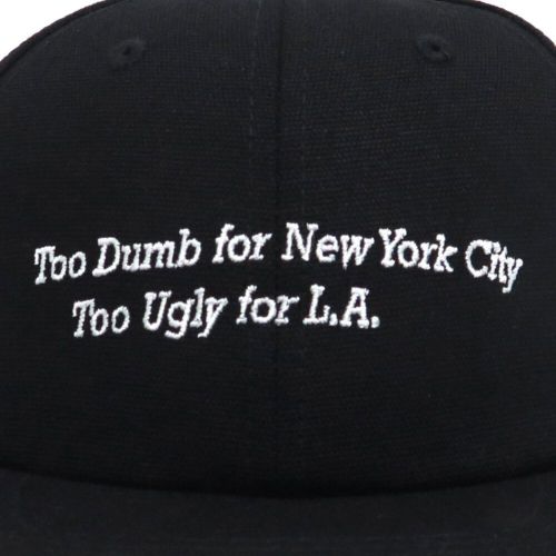 CHOCOLATE CAP チョコレート キャップ TOO DUMB 6 PANEL STRAPBACK BLACK スケートボード スケボー 5