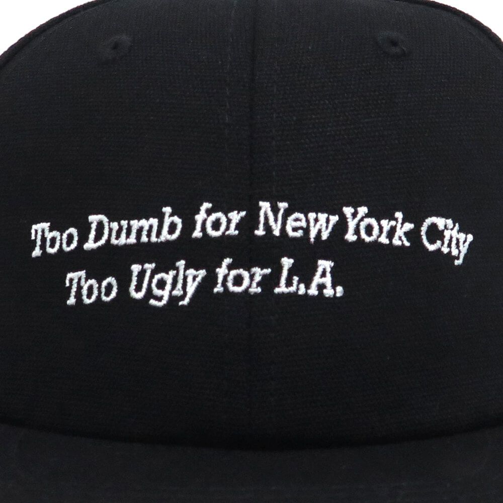 CHOCOLATE CAP チョコレート キャップ TOO DUMB 6 PANEL STRAPBACK BLACK スケートボード スケボー 5