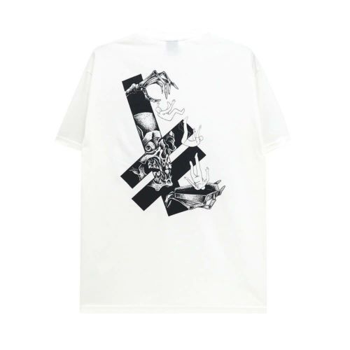 DEATHWISH T-SHIRT デスウィッシュ Tシャツ TRAPPED WHITE スケートボード スケボー 