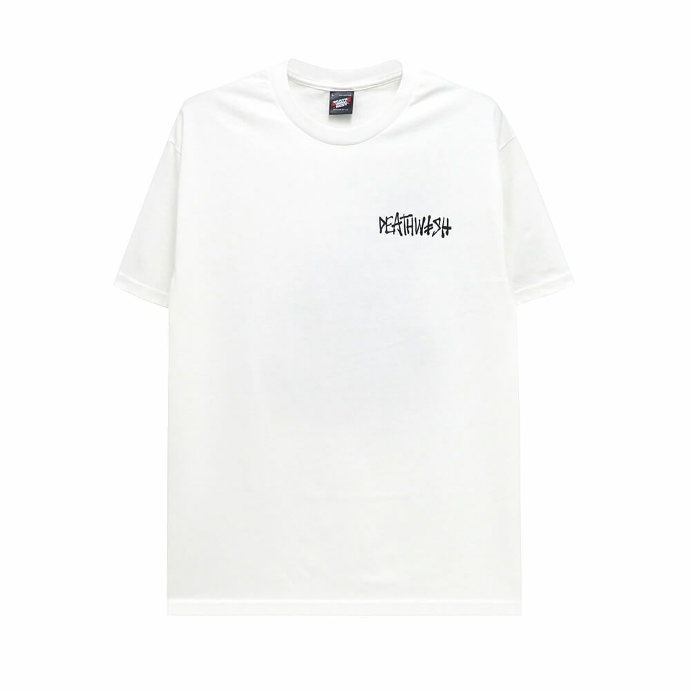 DEATHWISH T-SHIRT デスウィッシュ Tシャツ TRAPPED WHITE スケートボード スケボー 1