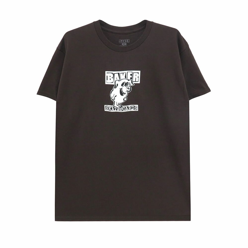 BAKER T-SHIRT ベイカー Tシャツ CALAMITIES DARK BROWN スケートボード スケボー 