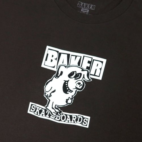 BAKER T-SHIRT ベイカー Tシャツ CALAMITIES DARK BROWN スケートボード スケボー 1