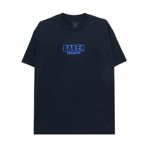 BAKER T-SHIRT ベイカー Tシャツ BRAND LOGO NAVY スケートボード スケボー 