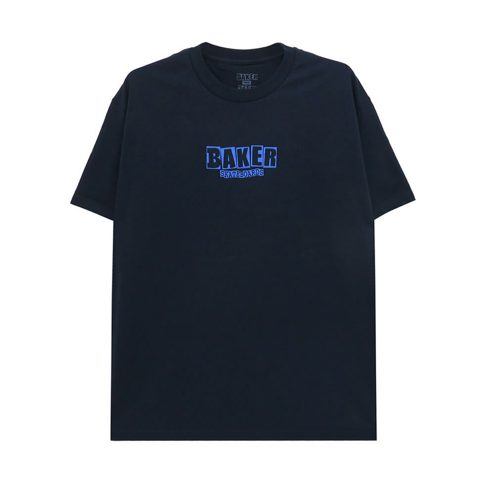 BAKER T-SHIRT ベイカー Tシャツ BRAND LOGO NAVY スケートボード スケボー 