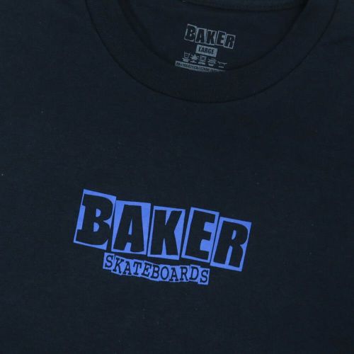 BAKER T-SHIRT ベイカー Tシャツ BRAND LOGO NAVY スケートボード スケボー 1
